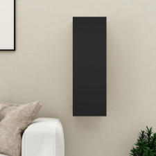 vidaXL fekete forgácslap TV-szekrény 30,5 x 30 x 90 cm bútor