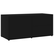 vidaXL fekete forgácslap TV-szekrény 80 x 34 x 36 cm (801851) bútor