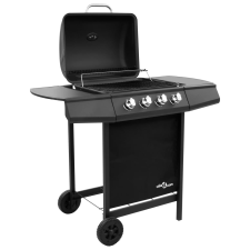 vidaXL fekete gáz grillsütő 4 égővel (3053622) grillsütő