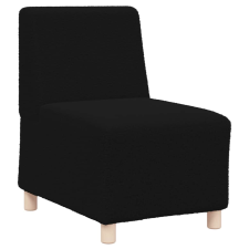 vidaXL fekete göndör gyapjúszerű szövetből kanapé szék 55 cm (4108506) bútor