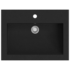 vidaXL fekete gránit mosdókagyló 600 x 450 x 120 mm (142962) szaniter