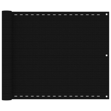 vidaXL fekete HDPE erkélyparaván 75 x 600 cm kerti bútor