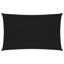 vidaXL fekete HDPE napvitorla 160 g/m² 3 x 5 m kerti bútor