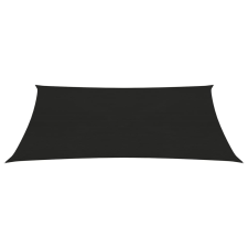vidaXL fekete HDPE napvitorla 160 g/m² 4 x 5 m kerti bútor
