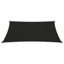 vidaXL fekete HDPE napvitorla 160 g/m² 6 x 7 m kerti bútor