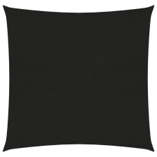 vidaXL fekete HDPE napvitorla 160 g/m² 7 x 7 m kerti bútor