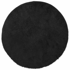 vidaXL fekete hosszú szálú NAVARRA bozontos szőnyeg 100x100 cm (4102894) lakástextília