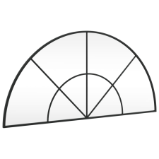vidaXL fekete ívelt vas fali tükör 100 x 50 cm (358652) bútor
