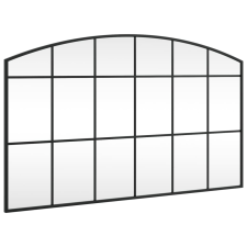 vidaXL fekete ívelt vas fali tükör 100 x 60 cm (358639) bútor