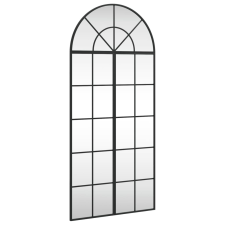vidaXL fekete ívelt vas fali tükör 60x130 cm (3200607) bútor