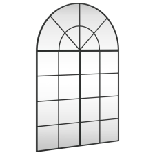 vidaXL fekete ívelt vas fali tükör 80x120 cm (3200608) bútor