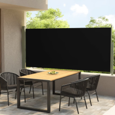 vidaXL fekete kihúzható oldalsó terasznapellenző 140 x 300 cm kerti bútor