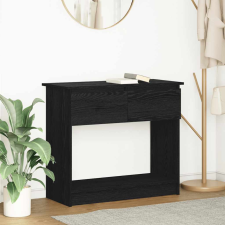 vidaXL fekete konzolasztal fiókokkal 85,5x38,5x74,5 cm bútor