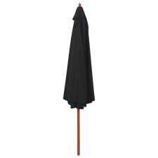 vidaXL fekete kültéri napernyő farúddal 350 cm (47138) kerti bútor