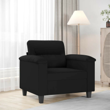 vidaXL fekete mikroszálas szövet kanapéfotel 60 cm bútor