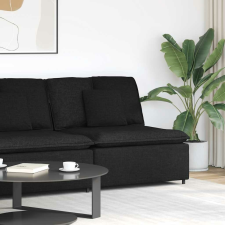 vidaXL fekete moduláris kanapé középső modul párnákkal 100 cm bútor