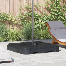 vidaXL Fekete Műanyag 88.5L x 88.5W x 12H cm Lehetővé tehető kerti bútor