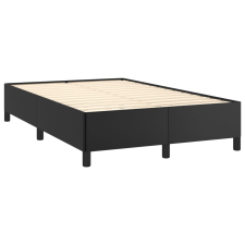 vidaXL fekete műbőr ágykeret 120 x 190 cm (3269645) ágy és ágykellék