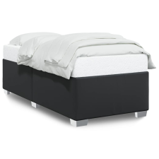 vidaXL fekete műbőr ágykeret 90x200 cm ágy és ágykellék