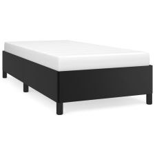 vidaXL fekete műbőr ágykeret 90x200 cm (347227) ágy és ágykellék
