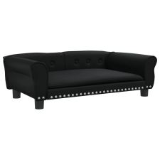 vidaXL fekete műbőr kutyaágy 95x55x30 cm (171817) szállítóbox, fekhely kutyáknak