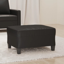 vidaXL fekete műbőr lábzsámoly 70x55x41 cm bútor