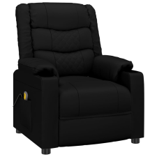 vidaXL fekete műbőr masszázsfotel (348049) masszázsfotel
