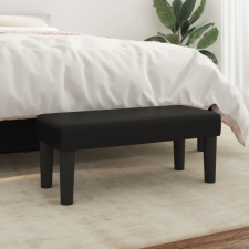vidaXL fekete műbőr pad 70 x 30 x 30 cm bútor
