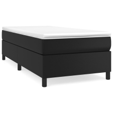 vidaXL fekete műbőr rugós ágykeret 100x200 cm (3121029) ágy és ágykellék