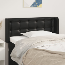 vidaXL fekete műbőr szárnyas fejtámla 103x16x78/88 cm ágy és ágykellék