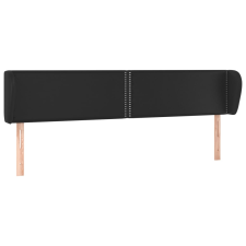 vidaXL fekete műbőr szárnyas fejtámla 203x23x78/88 cm (3117112) ágy és ágykellék