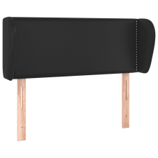 vidaXL fekete műbőr szárnyas fejtámla 83x23x78/88 cm (3117076) ágy és ágykellék