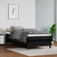 vidaXL fekete műbőr zsebrugós ágymatrac 90x200x20 cm ágy és ágykellék