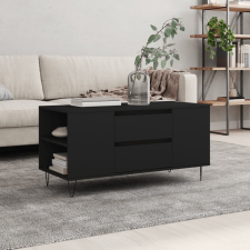 vidaXL fekete műfa dohányzóasztal 102x44,5x50 cm bútor