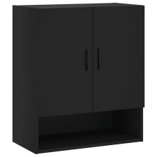 vidaXL fekete műfa faliszekrény 60 x 31 x 70 cm (829925) bútor