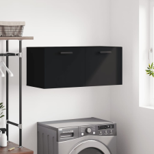vidaXL fekete műfa faliszekrény 80 x 36,5 x 35 cm bútor