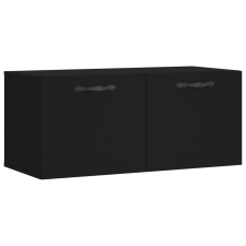 vidaXL fekete műfa faliszekrény 80 x 36,5 x 35 cm (830069) bútor