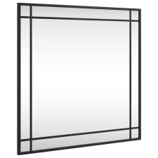 vidaXL fekete négyzet alakú vas fali tükör 60 x 60 cm (358635) bútor