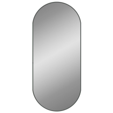 vidaXL fekete ovális falitükör 100x45 cm (348208) bútor
