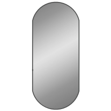 vidaXL fekete ovális falitükör 80x35 cm (348206) bútor