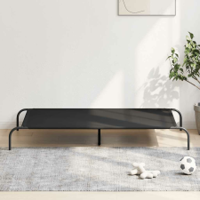 vidaXL fekete oxford szövet és acél emelt kutyafekhely 150x90x20 cm szállítóbox, fekhely kutyáknak