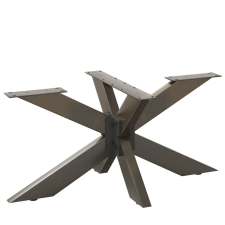 vidaXL fekete, pók alakú dohányzóasztal láb 98x58x(42-43) cm acél bútor