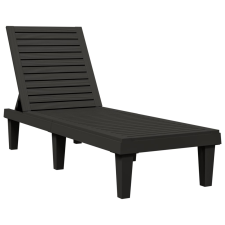 vidaXL fekete polipropilén napágy 155 x 58 x 83 cm (364146) kerti bútor