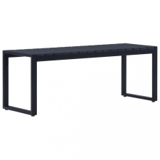 vidaXL fekete polisztirol lemez kerti pad 120,5 cm kerti bútor