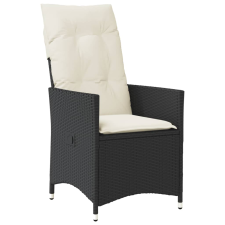 vidaXL fekete polyrattan dönthető kerti szék párnával (365638) kerti bútor