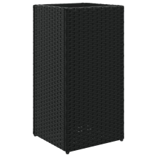 vidaXL fekete polyrattan kerti ültetőláda 30x30x60 cm (366410) kerti tárolás
