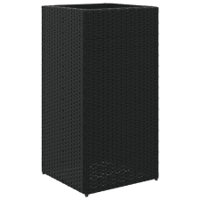 vidaXL fekete polyrattan kerti ültetőláda 40x40x80 cm (366413) kerti tárolás