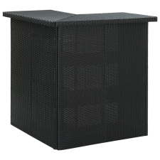 vidaXL fekete polyrattan sarok bárasztal 100 x 50 x 105 cm bútor