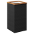 vidaXL fekete polyrattan ültetőláda 40 x 40 x 80 cm (319415)