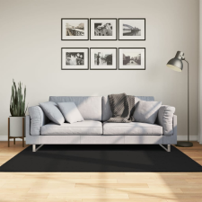 vidaXL fekete rövid szálú puha és mosható szőnyeg 120 x 170 cm lakástextília